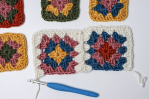 continuous join as you go granny square