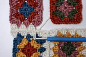 continuous join as you go granny square