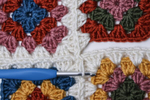continuous join as you go granny square