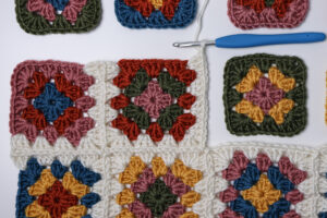 continuous join as you go granny square