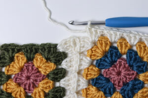 continuous join as you go granny square