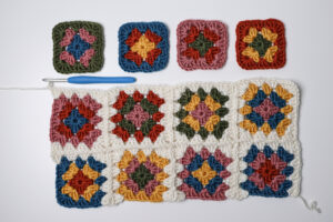 continuous join as you go granny square