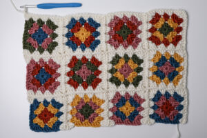 continuous join as you go granny square