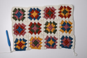 continuous join as you go granny square