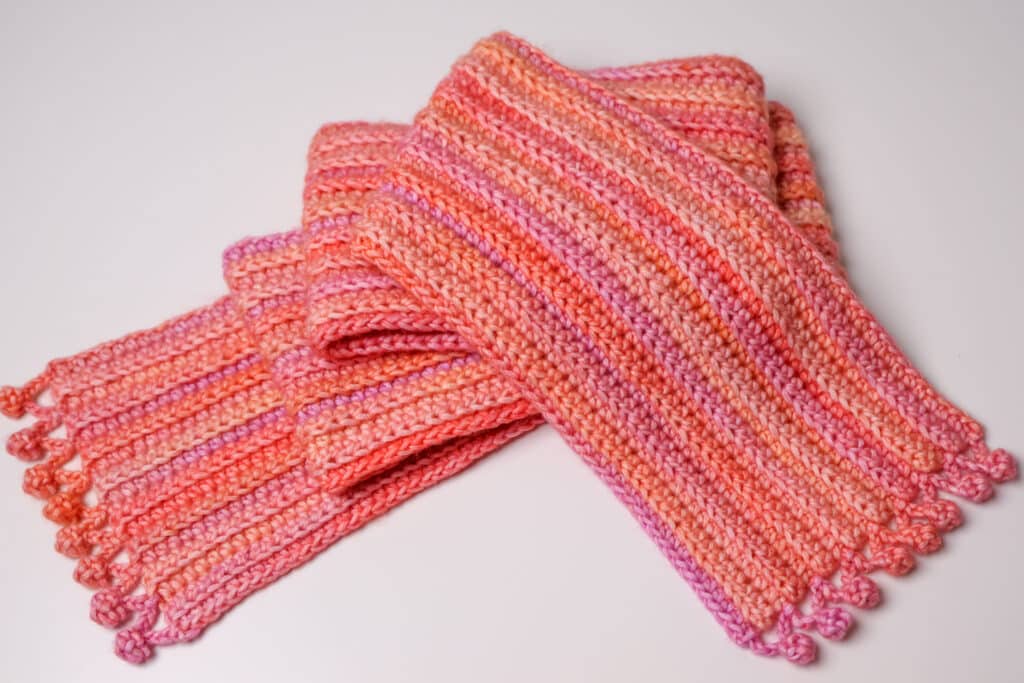 easy ribbed scarf